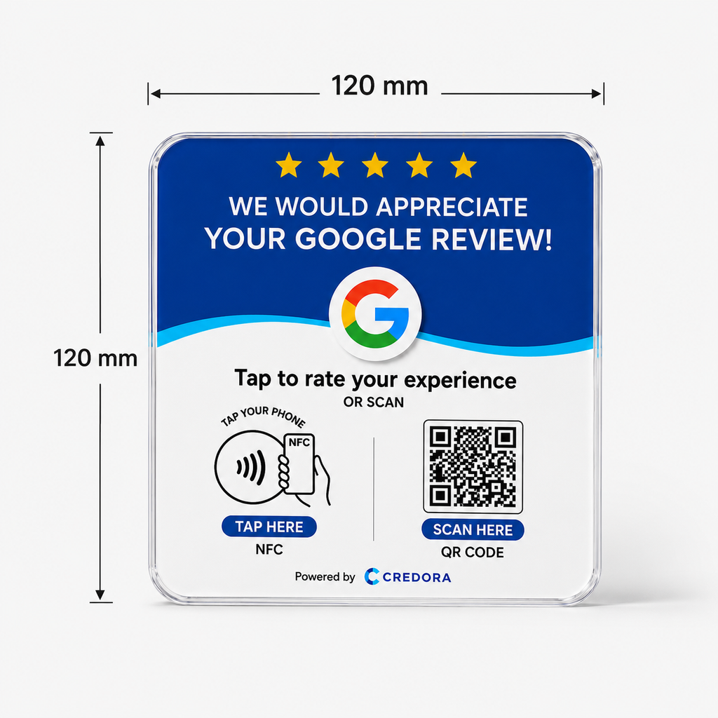Credora Smart Google Review Plate