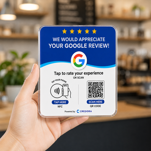Credora Smart Google Review Plate